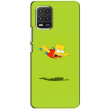 Чехол с Симпсонами для Xiaomi Mi 10 Lite (VPrint) (Барт Симпсон)