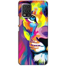 Чехол со Львом для Xiaomi Mi 10 Lite (VPrint) (Яркий Лев)