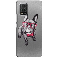 Чехол (ТПУ) Милые собачки для Xiaomi Mi 10 Lite (Бульдог в очках)