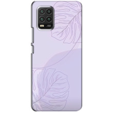 Чохол квітковий дизайн для Xiaomi Mi 10 Lite – Монстера фіолетова
