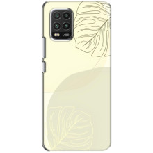 Чохол квітковий дизайн для Xiaomi Mi 10 Lite – Зелений фон