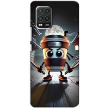 Чехол с мемом Тралалело тралала на Xiaomi Mi 10 Lite (Капучино асасино)