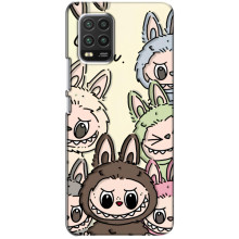 Чехол с Лабубу на Xiaomi Mi 10 Lite – Коллаж Лабубу