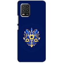 Чехол с украинским гербом на Xiaomi Mi 10 Lite – Цветочный герб