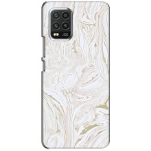 Мраморный чехол на Xiaomi Mi 10 Lite (VPrint) (Белый мрамор)