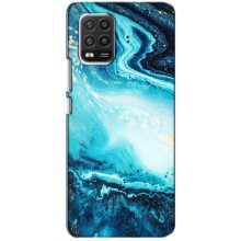 Мраморный чехол на Xiaomi Mi 10 Lite (VPrint) (Голубой мрамор)