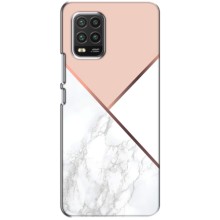 Мраморный чехол на Xiaomi Mi 10 Lite (VPrint) (Тройной мрамор)