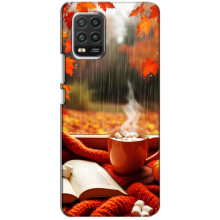 Чехол с уникальным дизайном «Осень с кофе» для Xiaomi Mi 10 Lite – Кофе и дождь