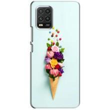 Чохли з тематикою "КВІТИ" на Xiaomi Mi 10 Lite (Квітка-морозиво)