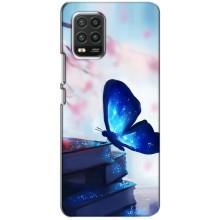 Силіконовий бампер з картинкою звірів для Xiaomi Mi 10 Lite (Метелик синій)