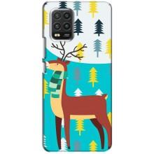 Силіконовий бампер з картинкою звірів для Xiaomi Mi 10 Lite (Олень із шарфом)