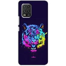Силіконовий бампер з картинкою звірів для Xiaomi Mi 10 Lite (Тигр-Арт)