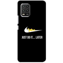 Силиконовый Чехол на Xiaomi Mi 10 Lite с картинкой Nike – Later