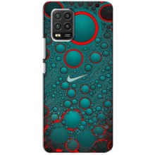 Силиконовый Чехол на Xiaomi Mi 10 Lite с картинкой Nike (Найк зеленый)