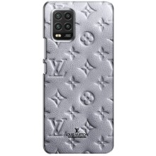 Текстурный Чехол Louis Vuitton для Сяоми Ми 10 Лайт (Белый ЛВ)