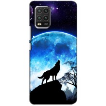 Защитные чехлы для Ксяоми Ми 10 Лайт (AlphaPrint) (ХИТ продаж) ВОЛК (Волк на луну)