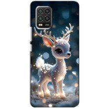 Яскравий чохол для Xiaomi Mi 10 Lite з Зимові Оленята – Блискуче оленятко