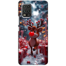 Яскравий чохол для Xiaomi Mi 10 Lite з Зимові Оленята – Олень серед подарунків