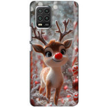 Яркий чехол для Xiaomi Mi 10 Lite с Зимними Оленятами