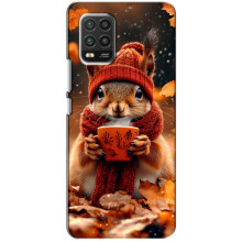 Друкований чохол 'Звірята з кавою' для Xiaomi Mi 10 Lite – Білка з кавою