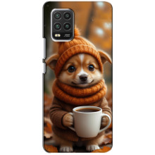 Друкований чохол 'Звірята з кавою' для Xiaomi Mi 10 Lite – Песик з кавою