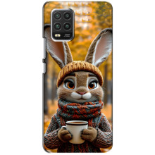Друкований чохол 'Звірята з кавою' для Xiaomi Mi 10 Lite – Зайчик з кавою