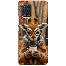 Друкований чохол 'Звірята з кавою' для Xiaomi Mi 10 Lite – Жираф з кавою