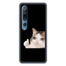 Бампер с принтом Мемы для Xiaomi Mi 10 Pro – Кот в слезах