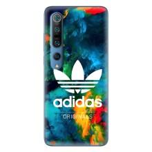 Чохли Адидас для Xiaomi Mi 10 Pro (AlphaPrint) (Яскравий Адідас)