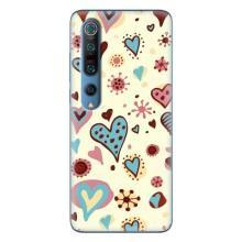 Чехлы для любимой на Сяомі Мі 10 Про (VPrint) (Сердечки)
