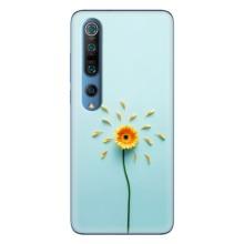 Чехлы с Цветами для Xiaomi Mi 10 Pro (VPrint) (Желтый цветок)
