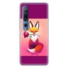 Чохли з картинкою Лисичка для Xiaomi Mi 10 Pro (VPrint) (Лиса з трояндою)