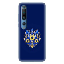 Чохли для Xiaomi Mi 10 Pro Укр. Символіка (AlphaPrint) (Квітковий Герб)