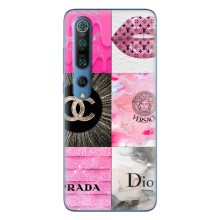 Чехол (Dior, Prada, YSL, Chanel) для Xiaomi Mi 10 Pro (Модница)