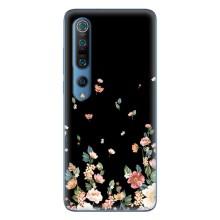 Чехол для Ксяоми Ми 10 Про - с принтом (Дизайнерские) (AlphaPrint) (Маленькие цветы)