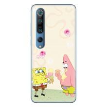 Чехол Губка Боб для Ксяоми Ми 10 Про – Патрик и Боб