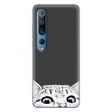 Чохол на Сяомі Мі 10 Про з Котиками (VPrint) (Виглядає котик)
