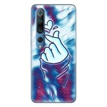 Чехол с принтом для Xiaomi Mi 10 Pro (AlphaPrint - Знак сердечка)