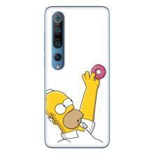 Чjхол з Сімпсонами для Xiaomi Mi 10 Pro (VPrint) (Гомер з пончиком)