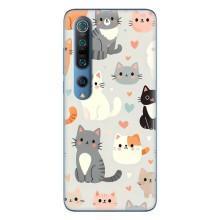 Чехол с рисунком кот на Xiaomi Mi 10 Pro – Коллаж котов