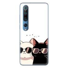 Чехол с рисунком кот на Xiaomi Mi 10 Pro – Коты в очках