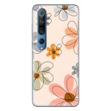 Чохол з квітковим принтом на Сяомі Мі 10 Про – Кольорові квіти