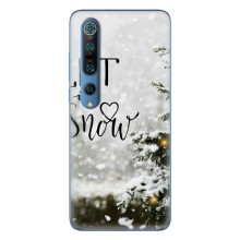 Новогодние, Праздничные Чехлы для Xiaomi Mi 10 Pro - 2024 год – Let it snow