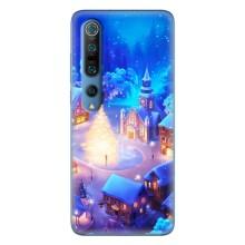 Рождественские Чехлы для Xiaomi Mi 10 Pro (VPrint) (Рождественский город)