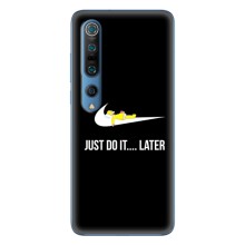 Силиконовый Чехол на Xiaomi Mi 10 Pro с картинкой Nike (Later)