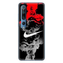 Силиконовый Чехол на Xiaomi Mi 10 Pro с картинкой Nike (Nike дым)