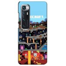 Чохол Майнкрафт на Xiaomi Mi 10 Ultra (AlphaPrint) Minecraft (фон Minecraft)