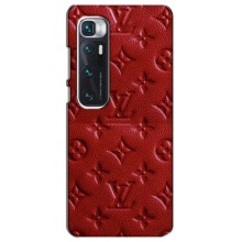 Текстурный Чехол Louis Vuitton для Сяоми Ми 10 Ультра – Красный ЛВ