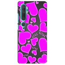 Чехлы для любимой на Ксяоми Ми 10 (VPrint) (Pink hearts)