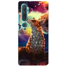 Чехлы с картинкой Лисички для Xiaomi Mi 10 (VPrint) (Лисица в космосе)